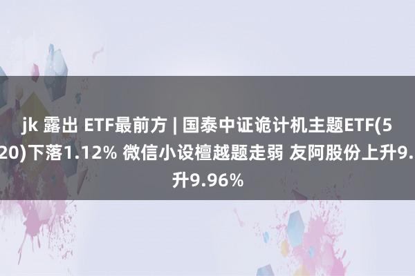 jk 露出 ETF最前方 | 国泰中证诡计机主题ETF(512720)下落1.12% 微信小设檀越题走弱 友阿股份上升9.96%