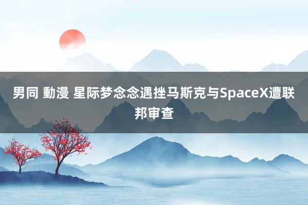 男同 動漫 星际梦念念遇挫马斯克与SpaceX遭联邦审查