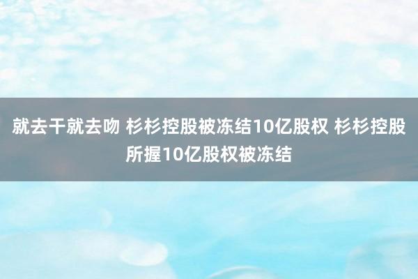 就去干就去吻 杉杉控股被冻结10亿股权 杉杉控股所握10亿股权被冻结
