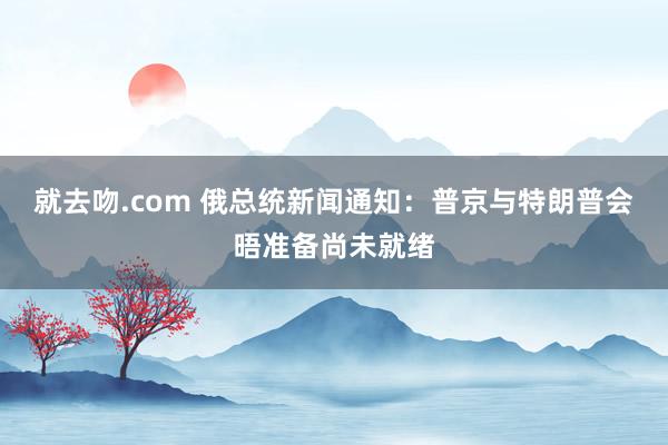 就去吻.com 俄总统新闻通知：普京与特朗普会晤准备尚未就绪