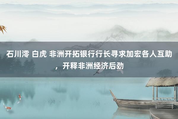 石川澪 白虎 非洲开拓银行行长寻求加宏各人互助，开释非洲经济后劲