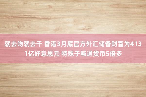就去吻就去干 香港3月底官方外汇储备财富为4131亿好意思元 特殊于畅通货币5倍多