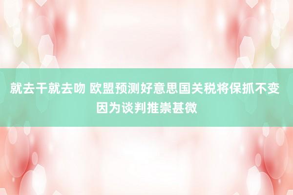 就去干就去吻 欧盟预测好意思国关税将保抓不变 因为谈判推崇甚微