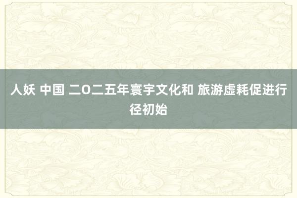 人妖 中国 二O二五年寰宇文化和 旅游虚耗促进行径初始